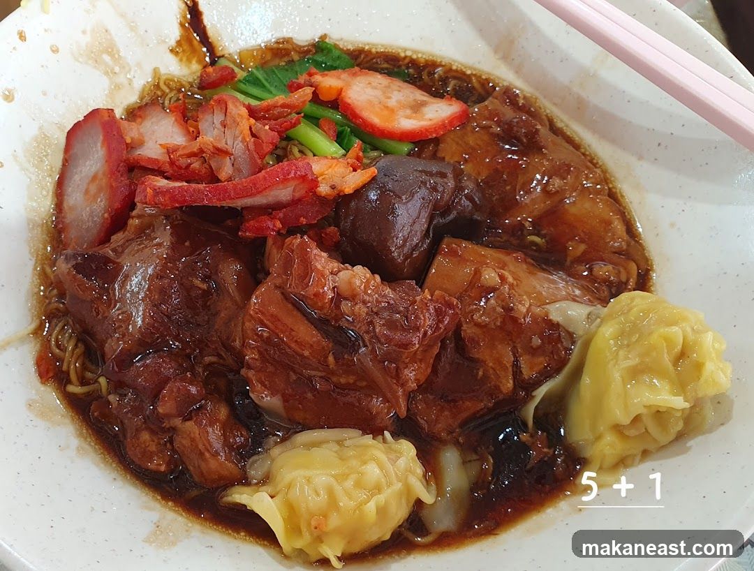 Braised Pork Noodles with Wontons
