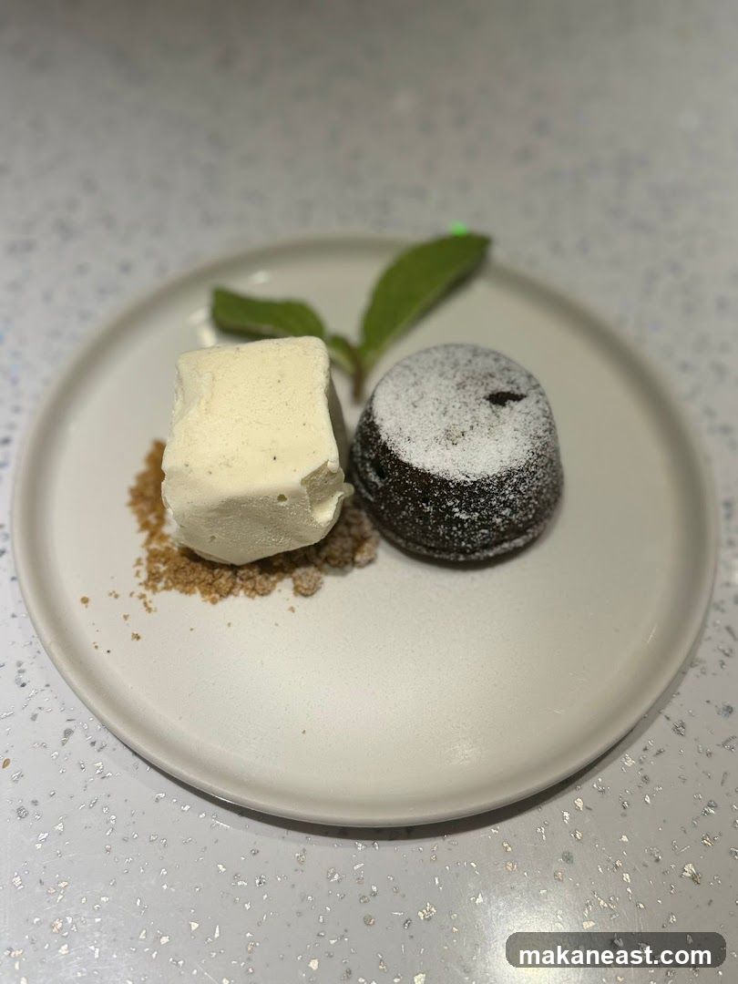 Chocolate Lava Cake with Ice Cream