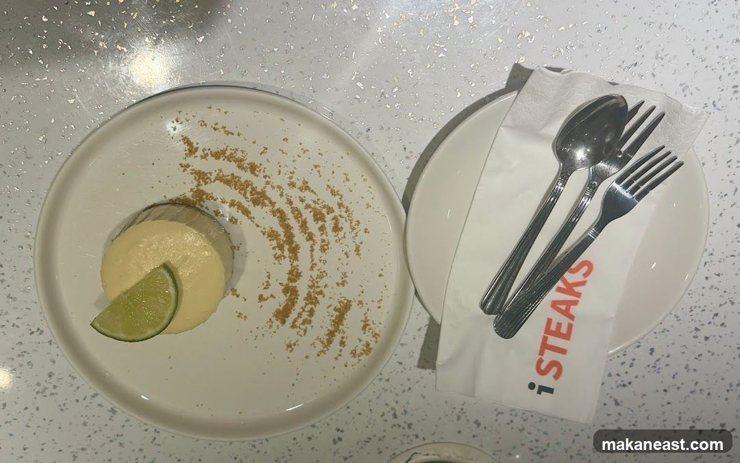 Dessert with Lime and Crumble