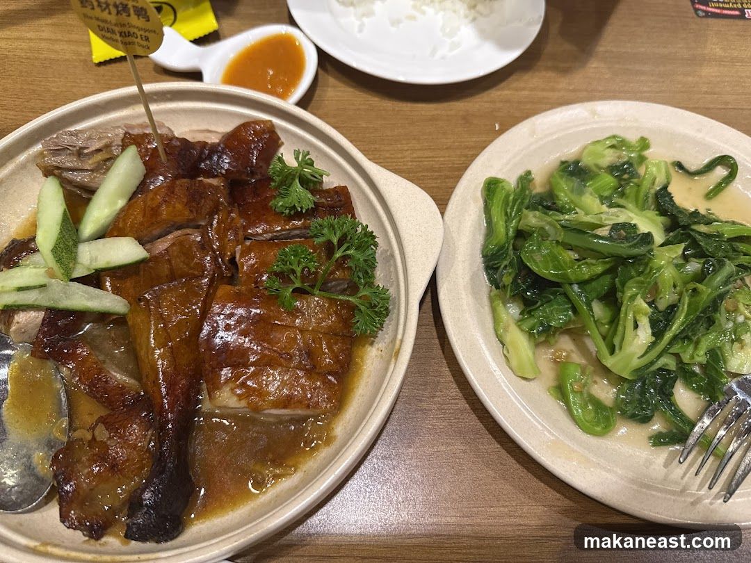 Roast Duck and Stir-fried Greens