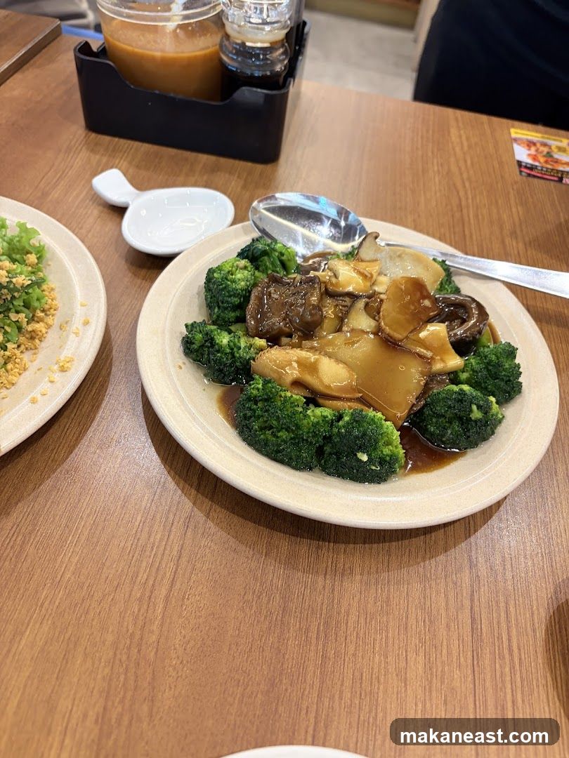 Broccoli and Abalone Dish