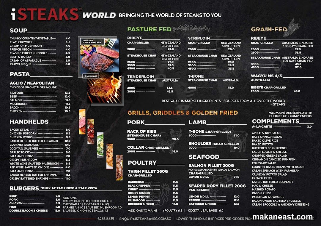 iSteaks World Menu