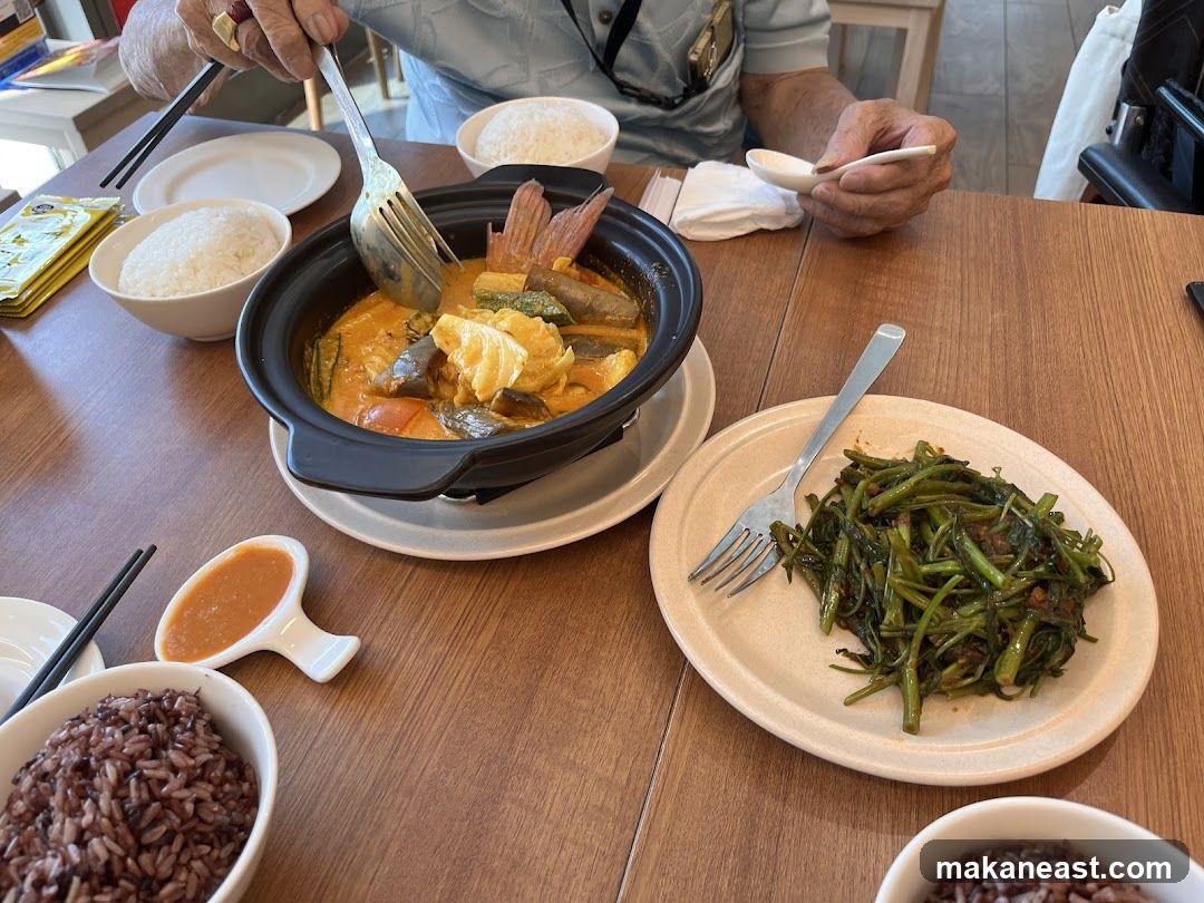 Curry and Stir-fried Greens
