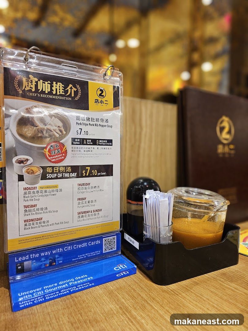 Chef's Recommendation Menu