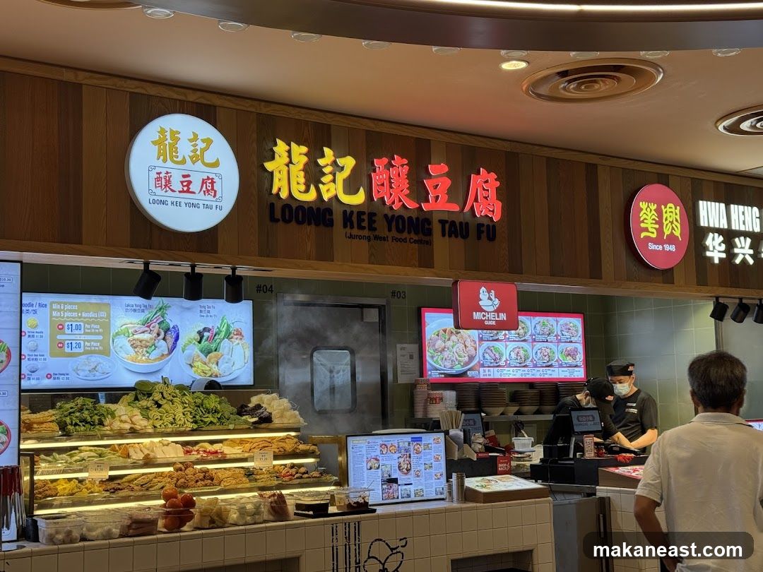 Food Stall with Menu and Ingredients