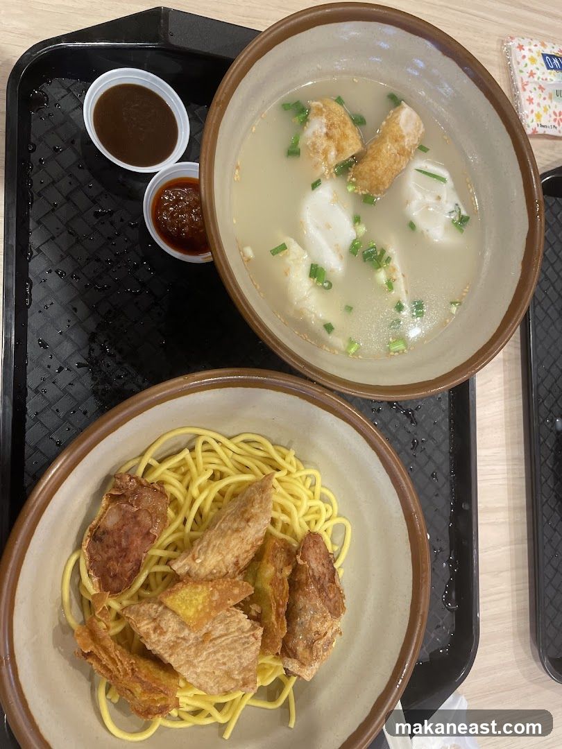 Noodles and Soup Dish