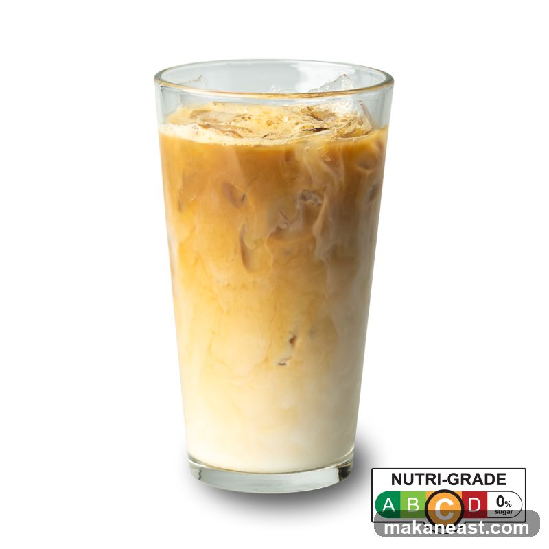 Iced Coffee with Nutri-Grade Label