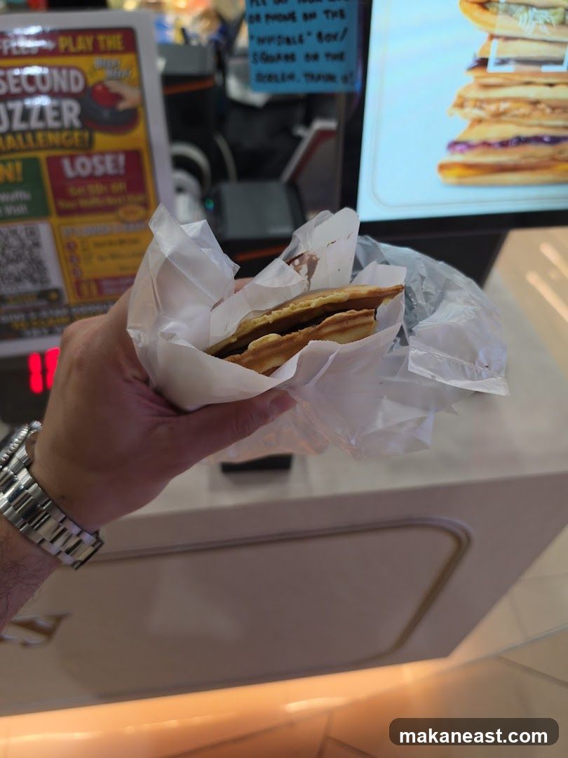 Waffle with Chocolate Filling