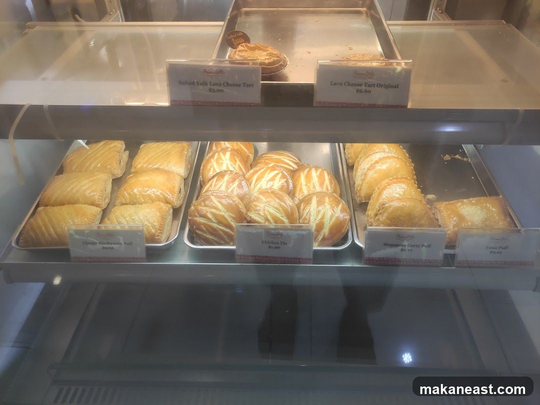 Pastries in a Display Case