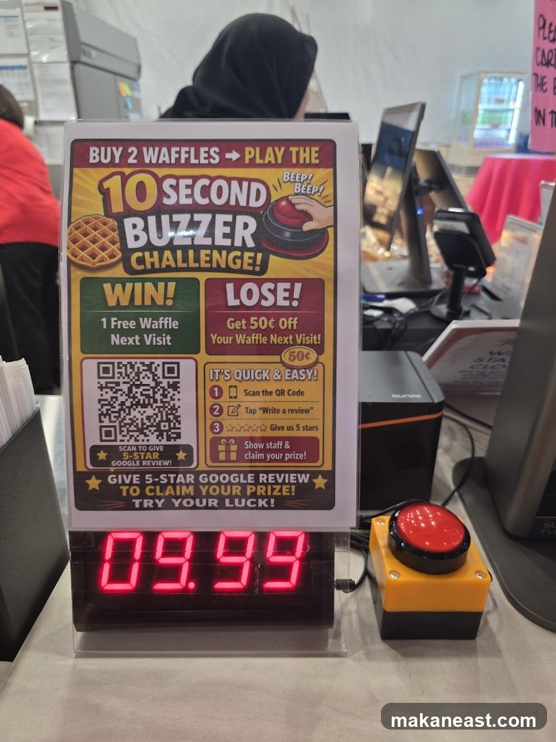 10 Second Buzzer Challenge Sign