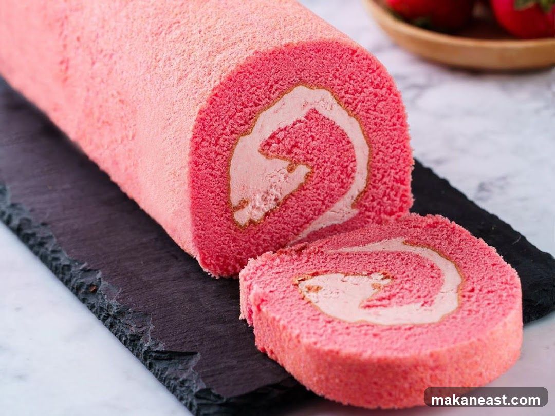 Strawberry Swiss Roll