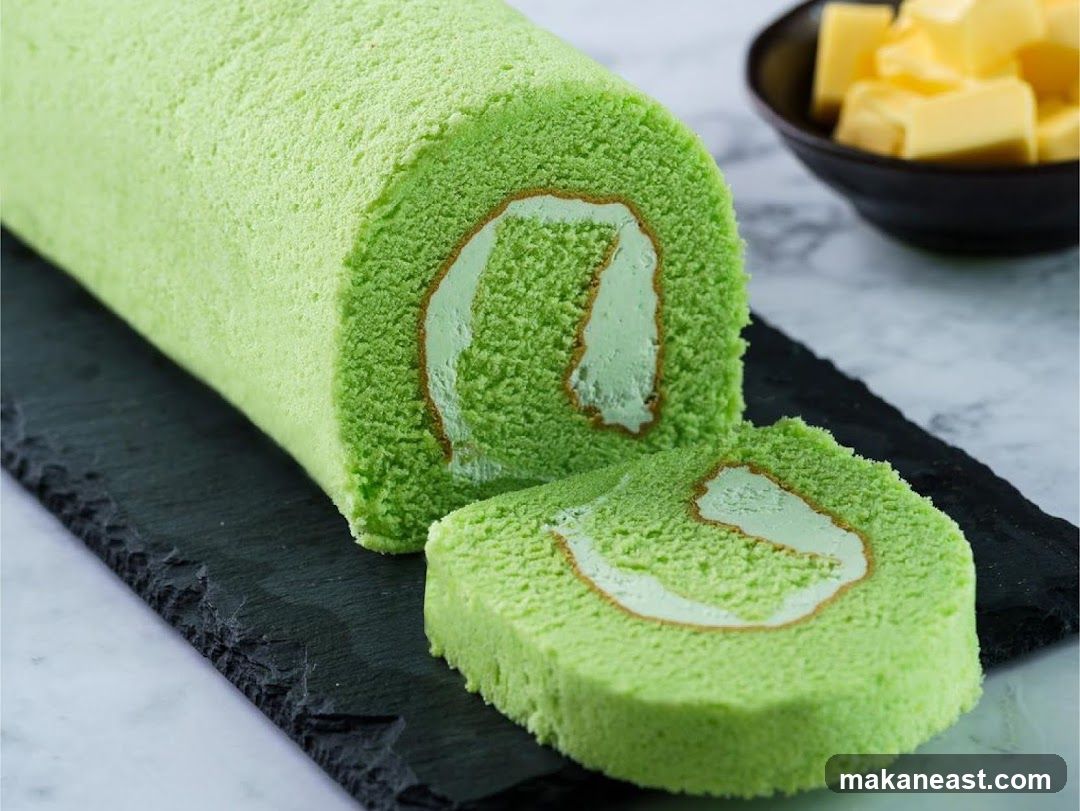 Pandan Swiss Roll