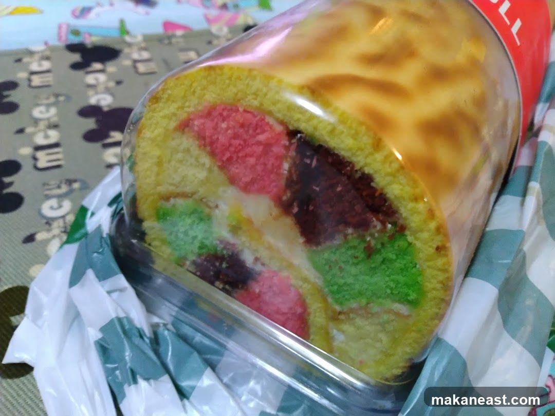 Rainbow Swiss Roll Cake