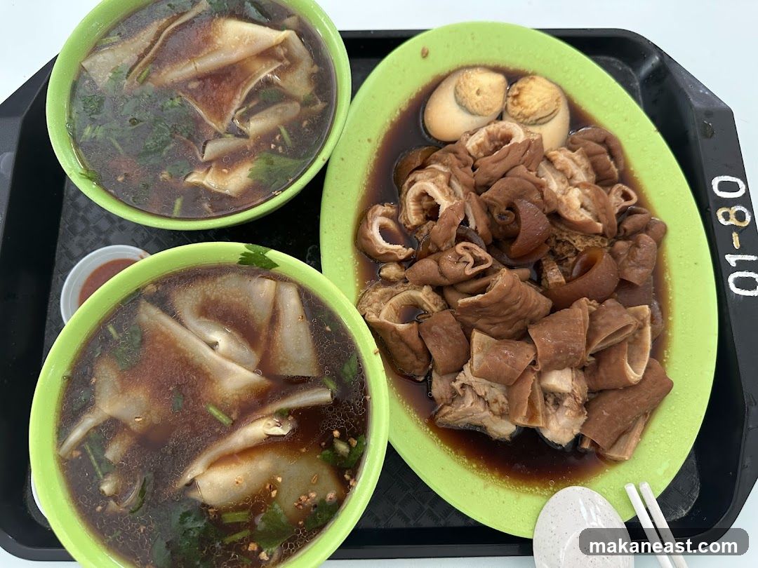 Braised Intestines and Eggs with Soup