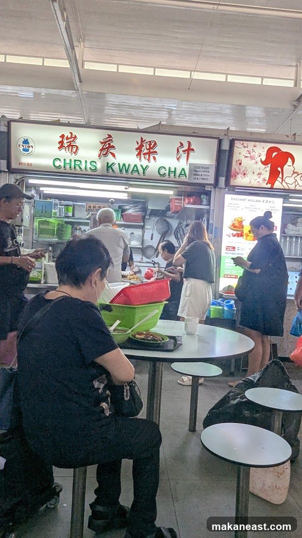 Food Stall with Customers