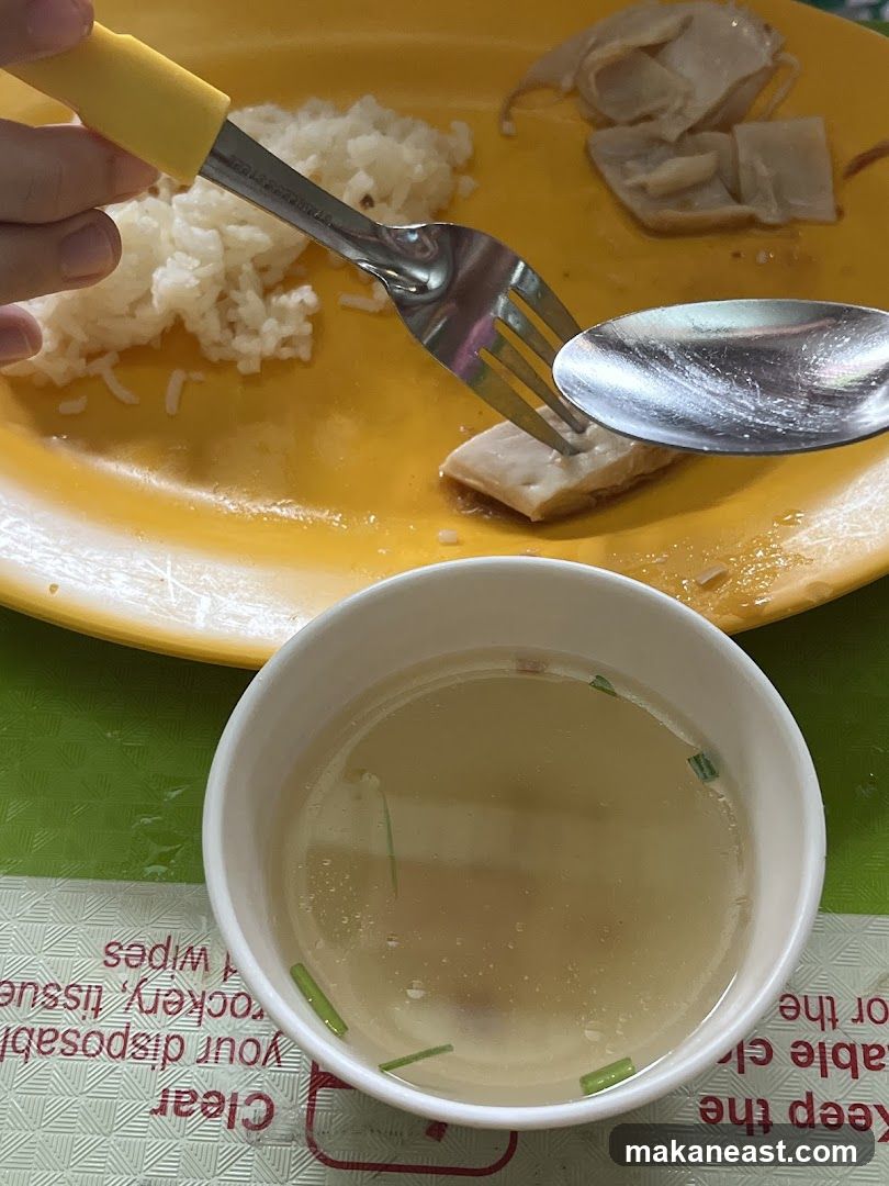 Meal with Rice and Soup