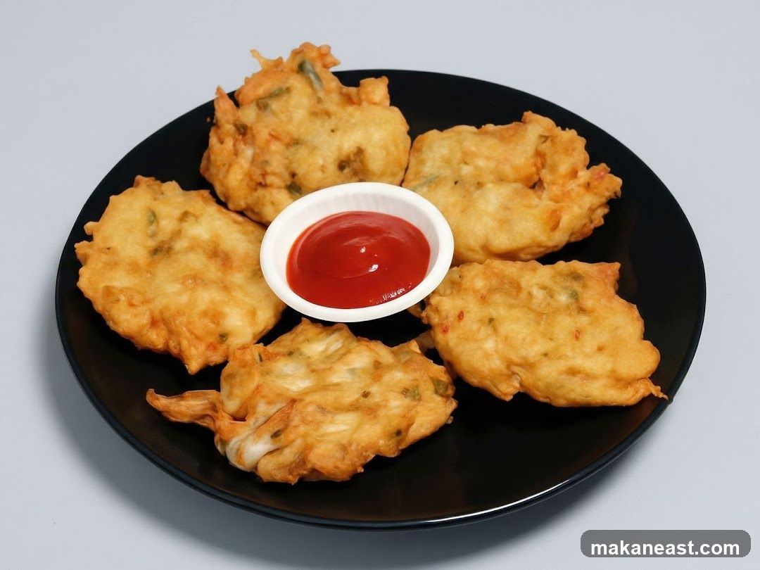 Fried Snacks with Ketchup