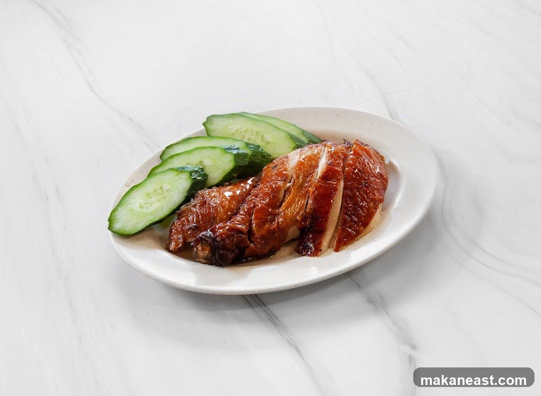 Roasted Chicken with Cucumbers