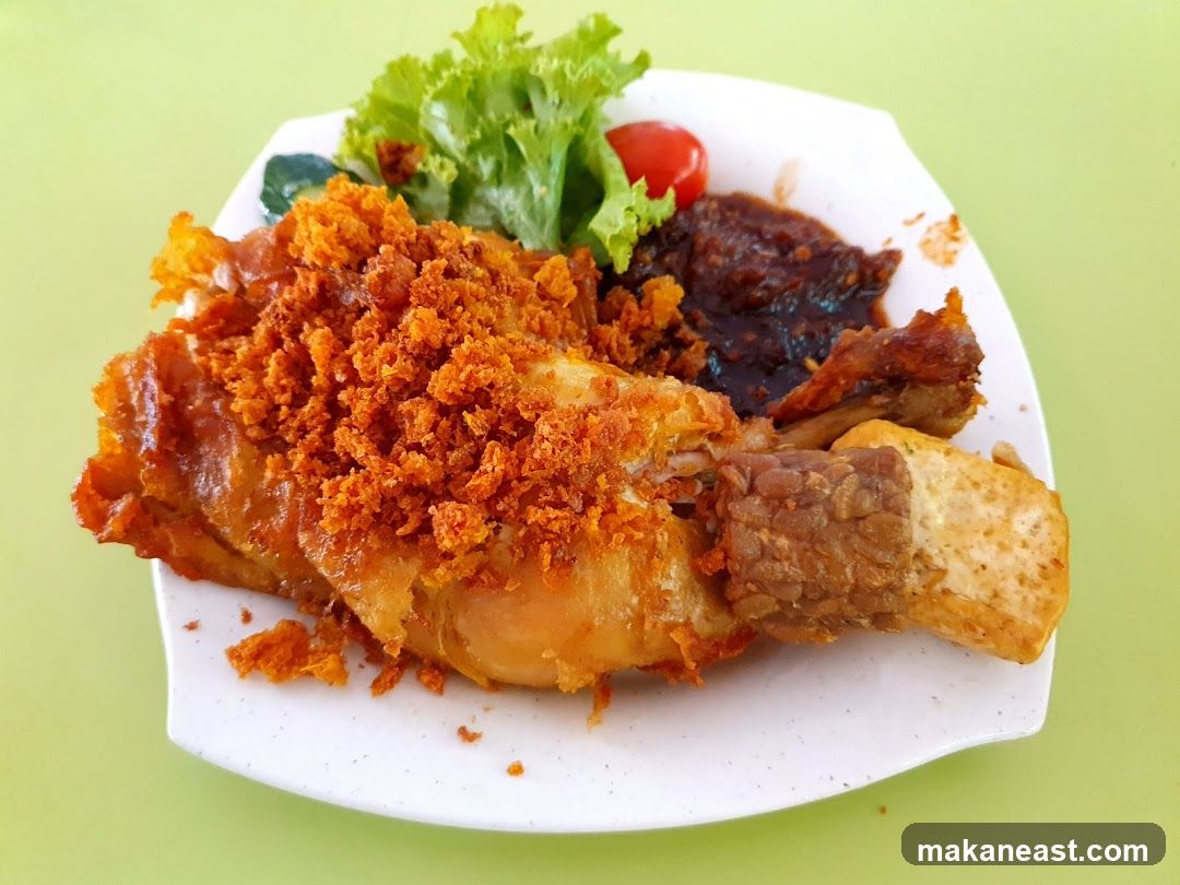 Fried Chicken with Tempeh and Sambal