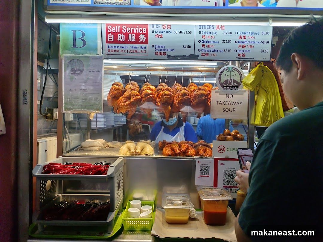 Food Stall with Roasted Chickens