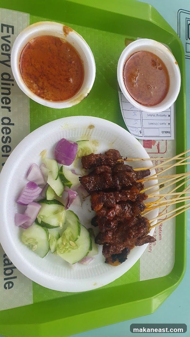 Satay with Peanut Sauce and Cucumber