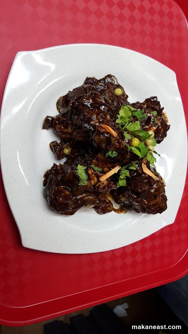 Dark Glazed Meat Dish