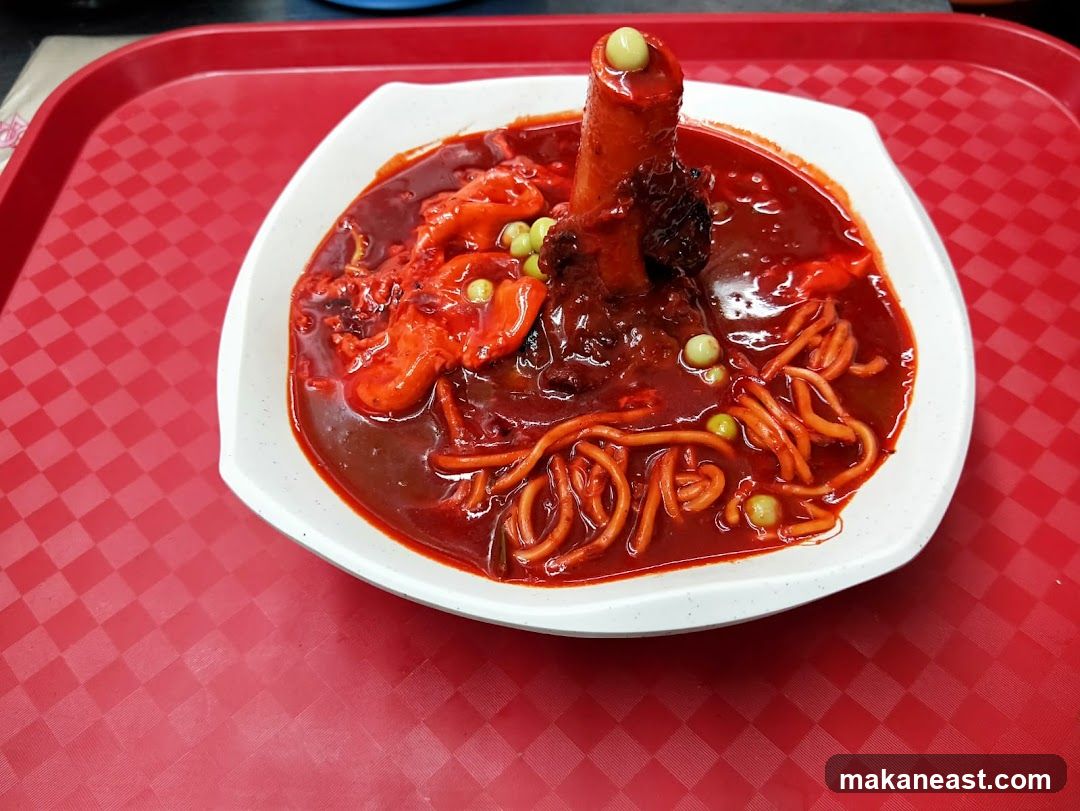 Spicy Noodle Dish with Bone