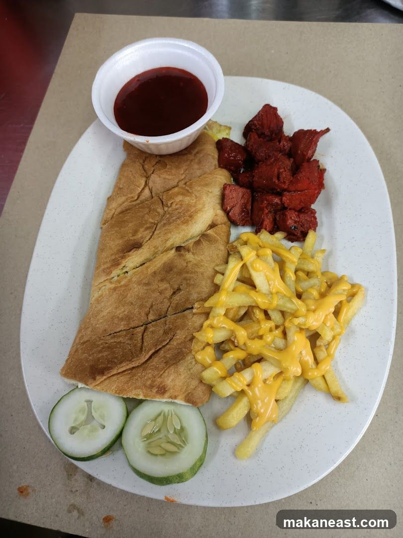 Meal with Fries and Meat