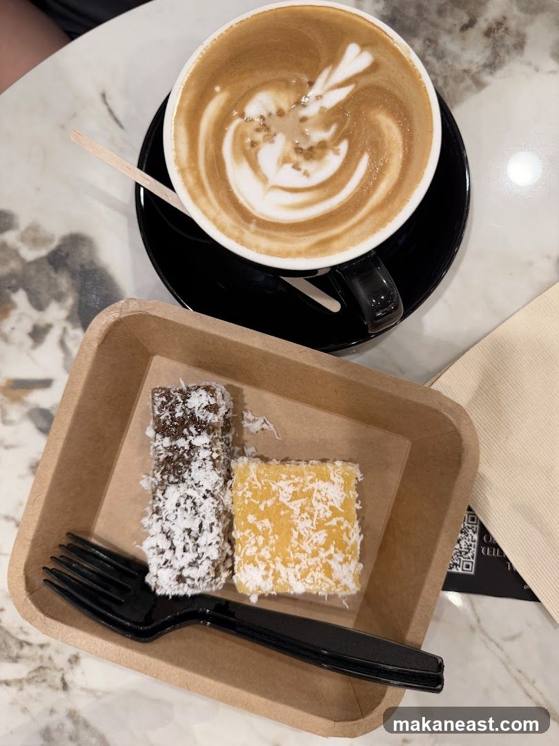 Coffee and Lamingtons