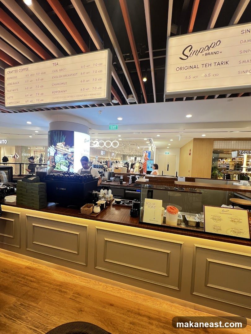 Cafe Interior with Menu Boards