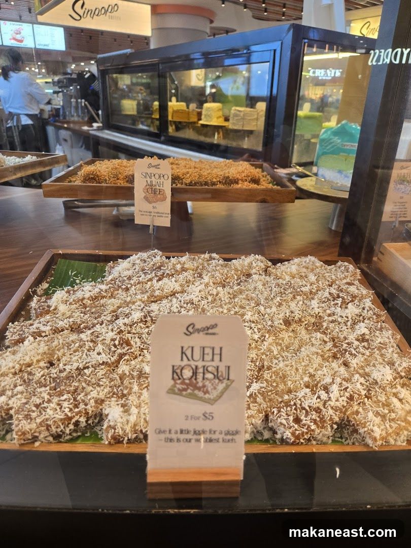 Desserts on display