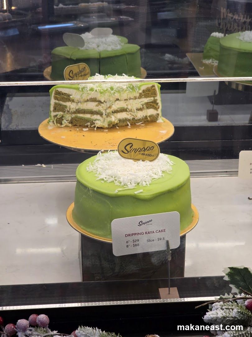 Dripping Kaya Cake