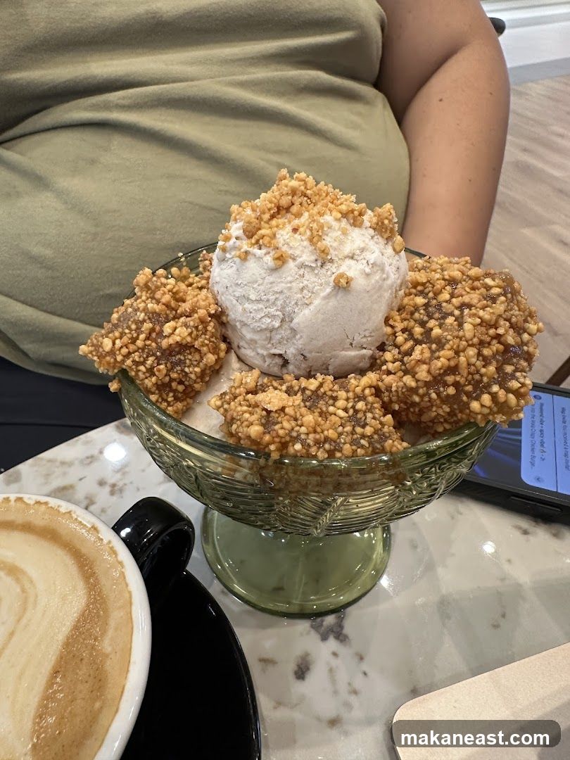 Ice Cream Dessert with Nuts