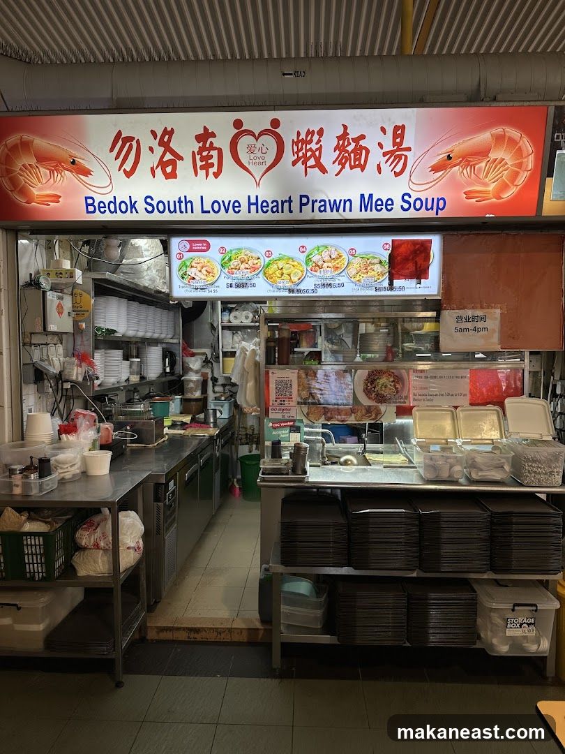 Bedok South Love Heart Prawn Mee Soup