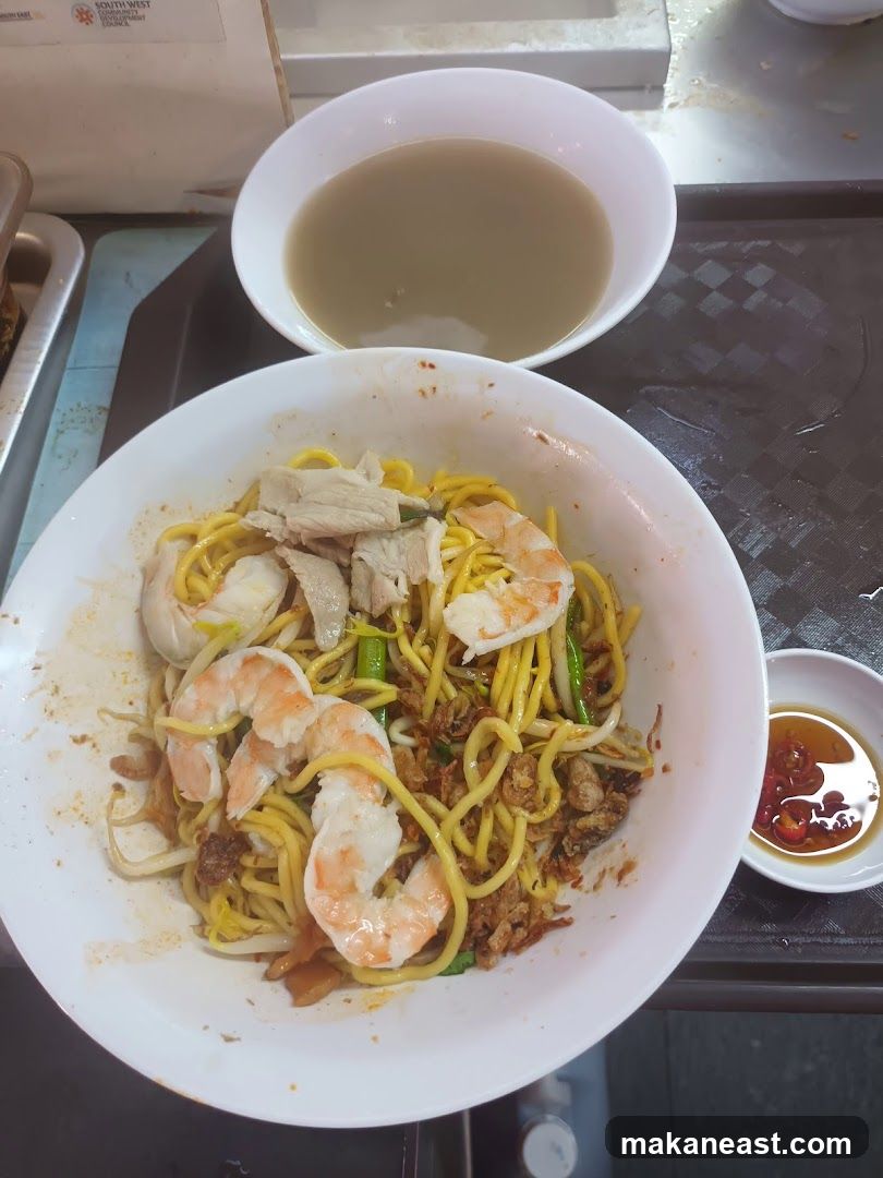 Noodles with Shrimp and Soup