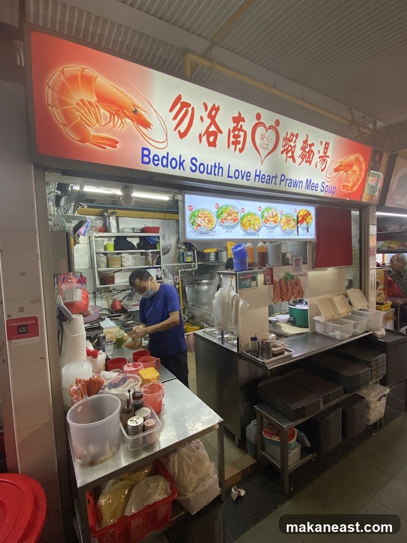 Bedok South Love Heart Prawn Mee Soup
