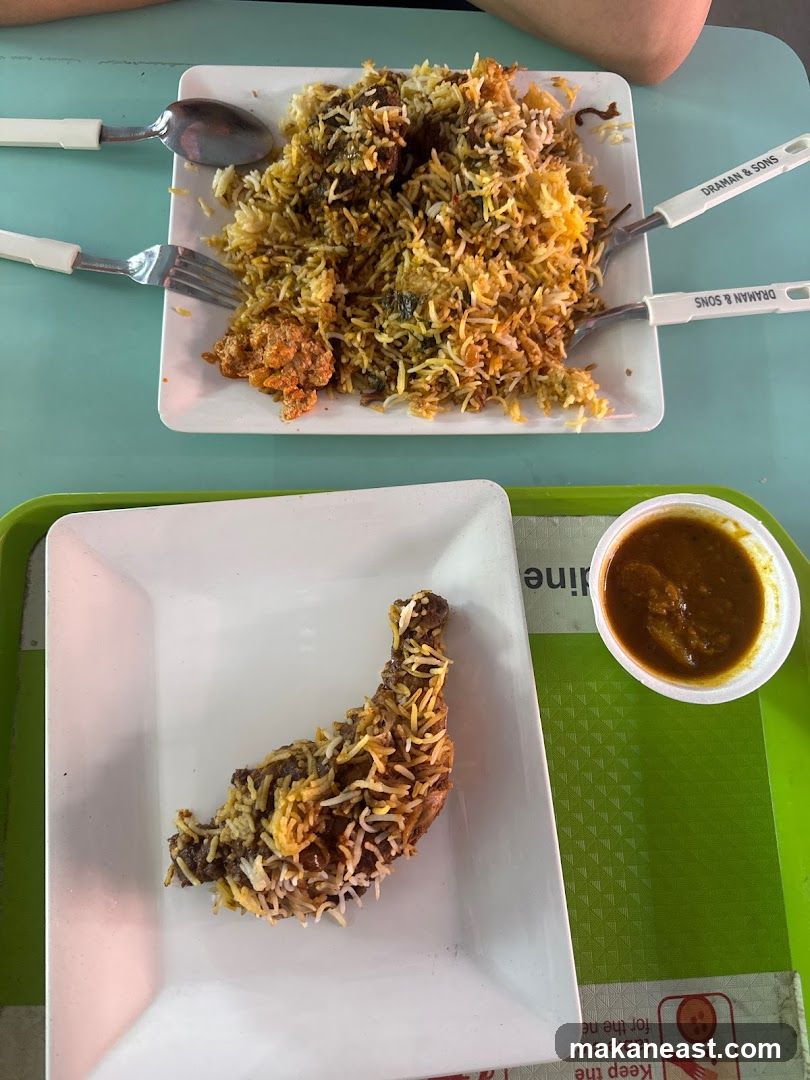 Biryani and Chicken Leg