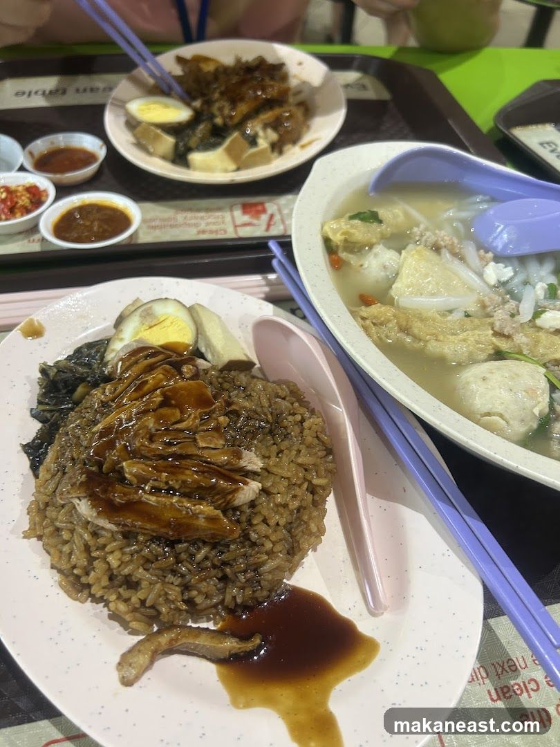 Dishes of food on a table