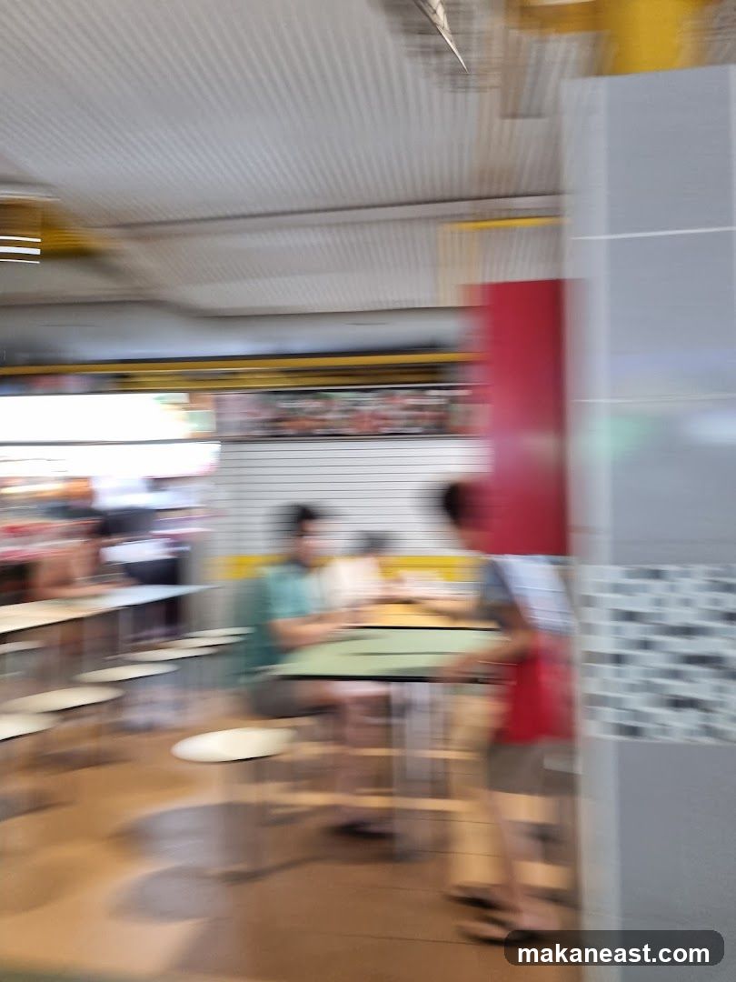 Blurry Interior of a Food Establishment