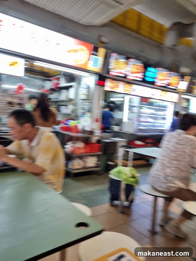 Food stalls in a hawker center