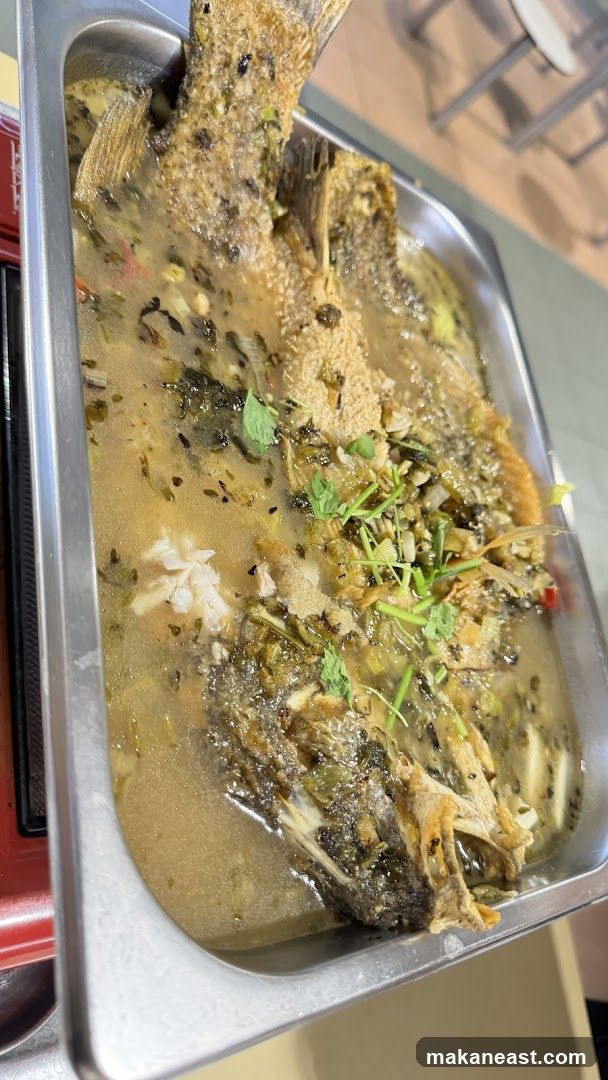 Steamed Fish with Pickled Vegetables