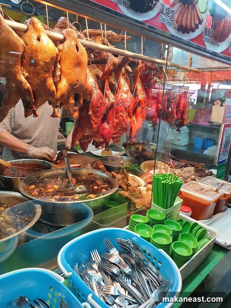 Roasted Duck and Char Siu Display