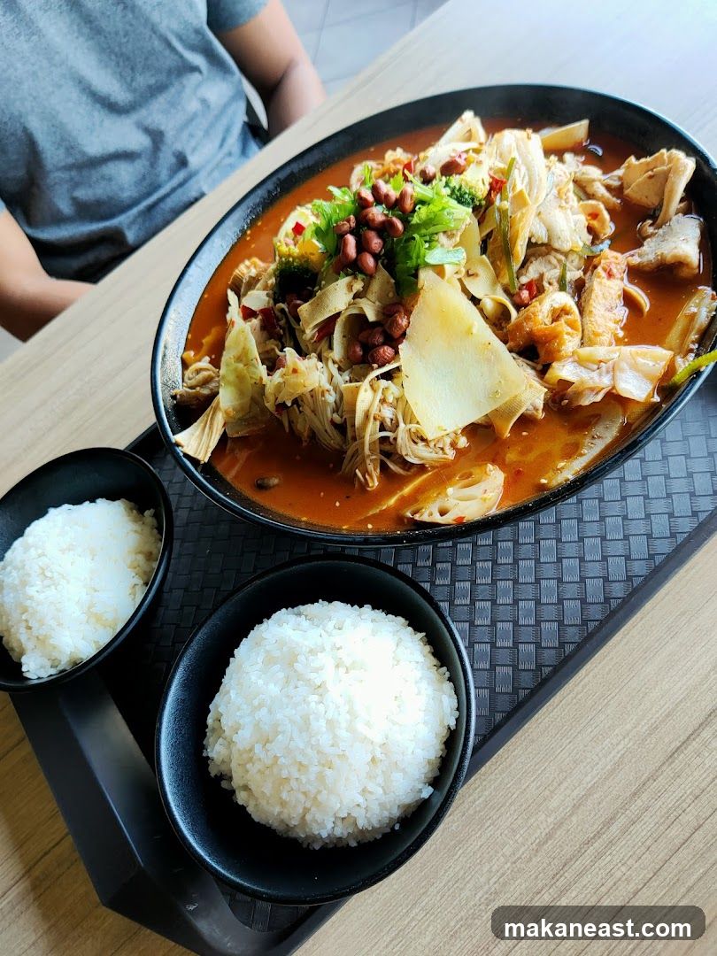 Spicy Noodle Soup with Rice