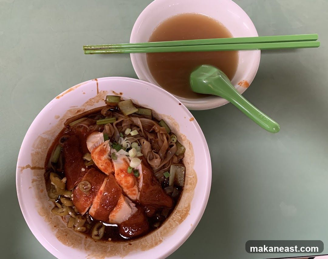 Chicken Noodles with Broth