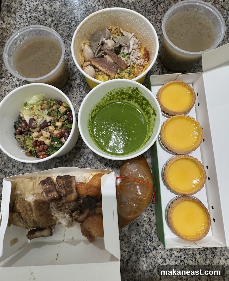 Takeaway Food Assortment