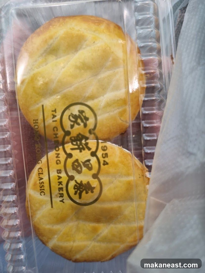 Two baked goods in a plastic container