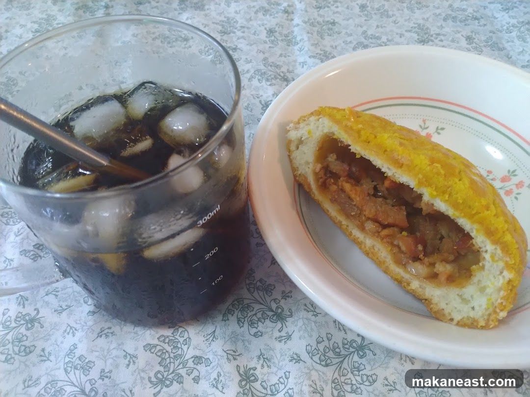 Iced Coffee and Savory Pastry