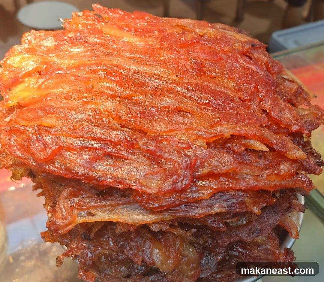 Pile of Dried Meat Slices