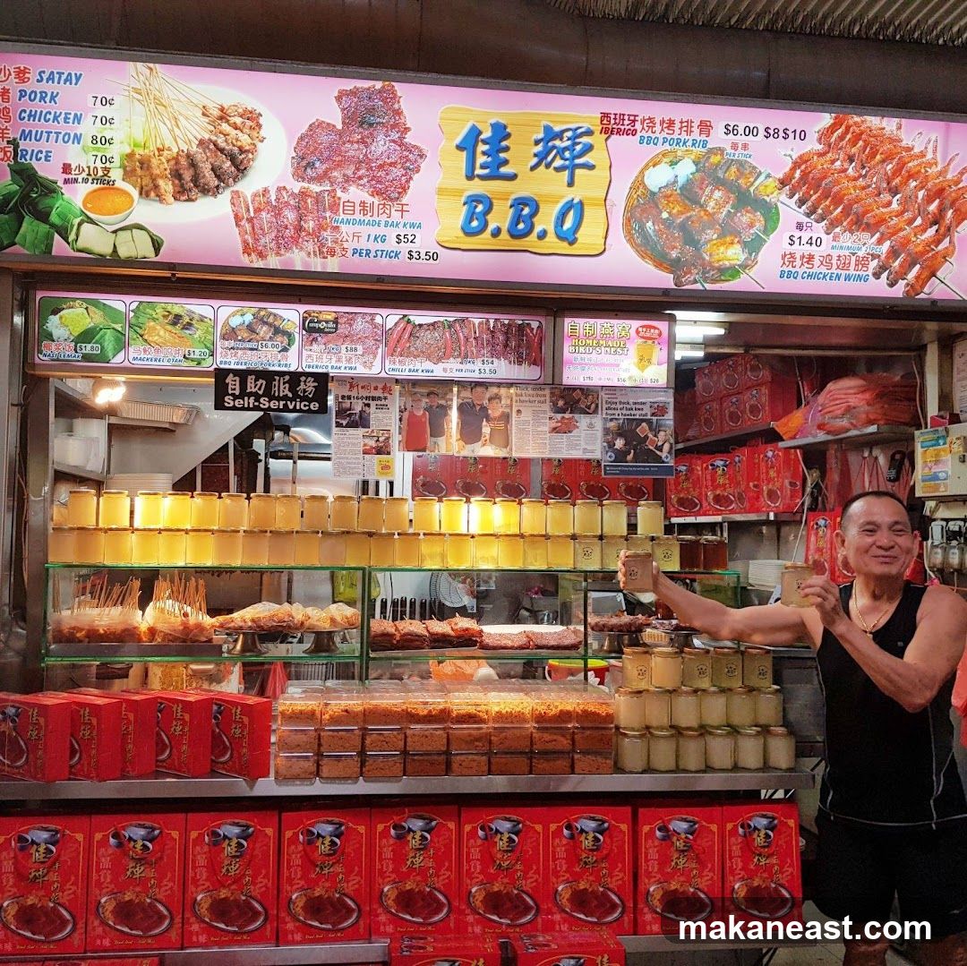 BBQ Stall with Man