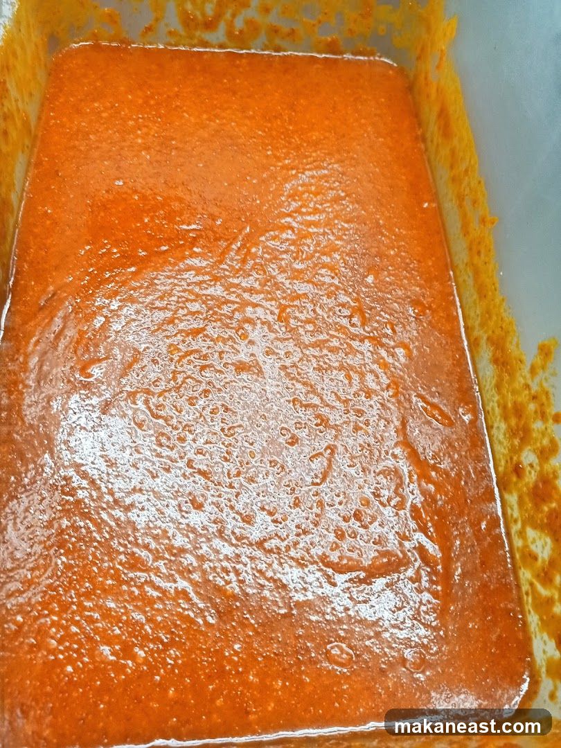Orange Sauce in Container